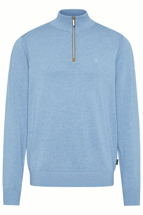 Bugatti 1/2 Zip Sweater Sky